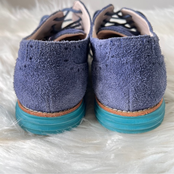 Cole Haan Shoes Suede Lace Up Lunagard Womens Size 6B - Picture 5 of 7